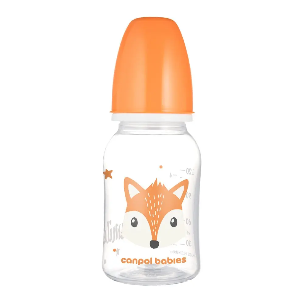 Canpol babies Lahev úzkohrdlá CUTE ANIMALS 120ml liška