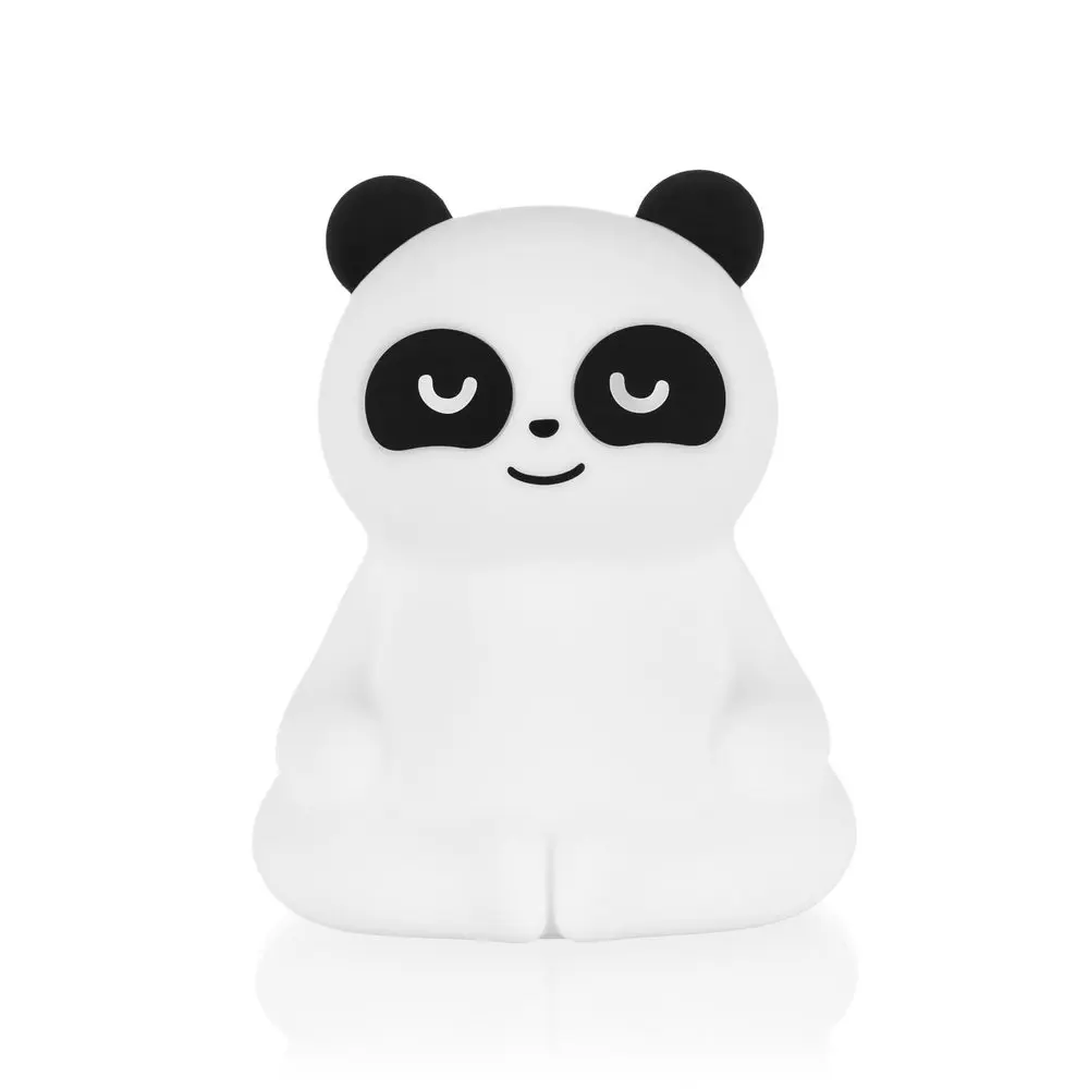 Silikonová noční LED lampa velikost M, Panda