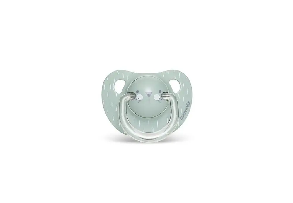 Suavinéx dudlík anatomický HYGGE 6-18m - zelená - vousky