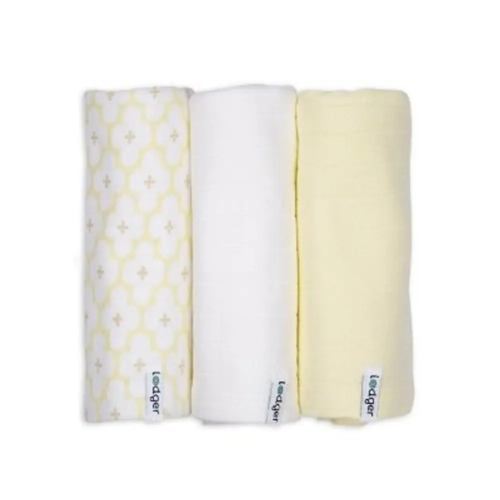 LODGER Swaddler Solid Matcha 3balení 70 x 70 cm Butter