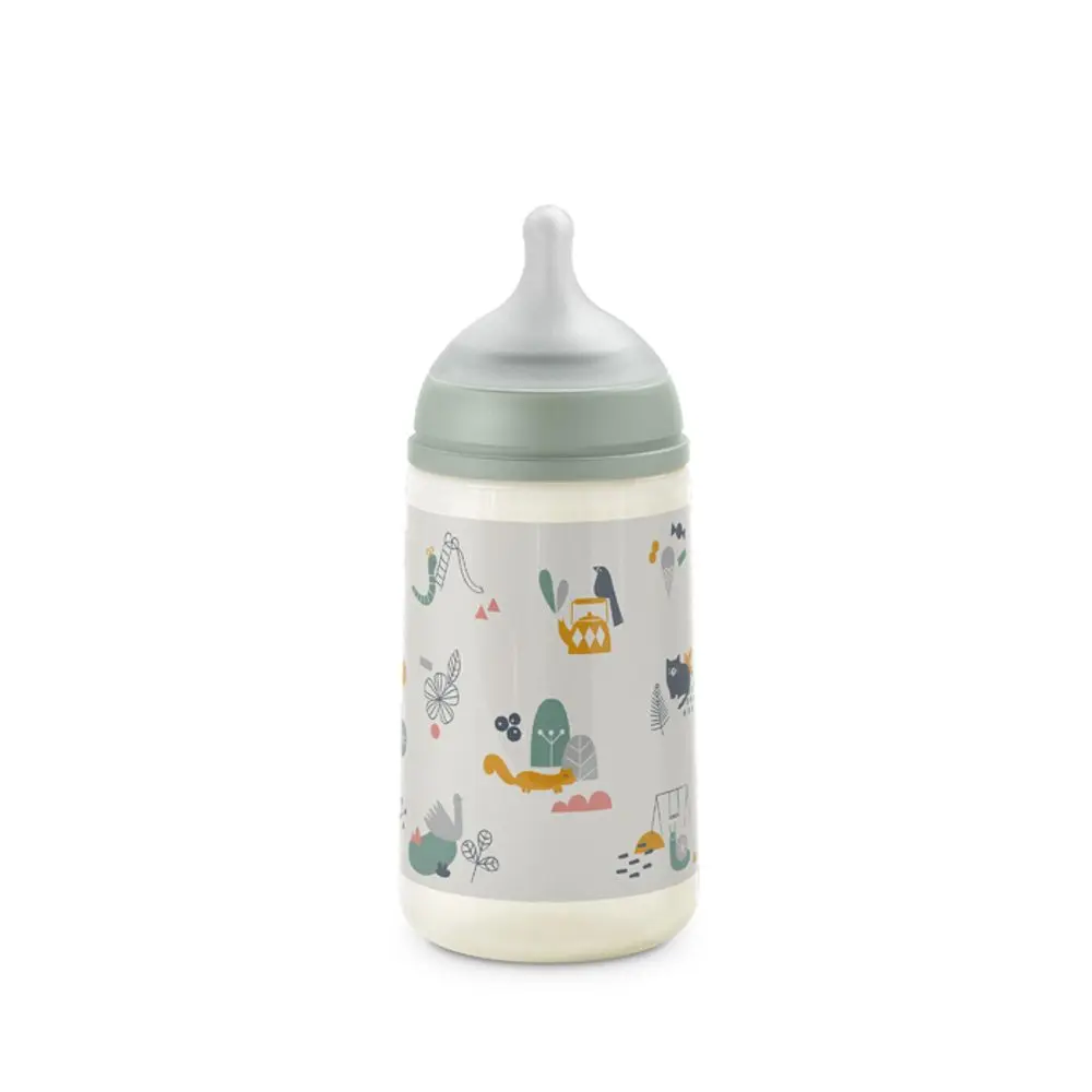 Suavinex Kojenecká láhev (M) Walk 270ml - ZELENÁ