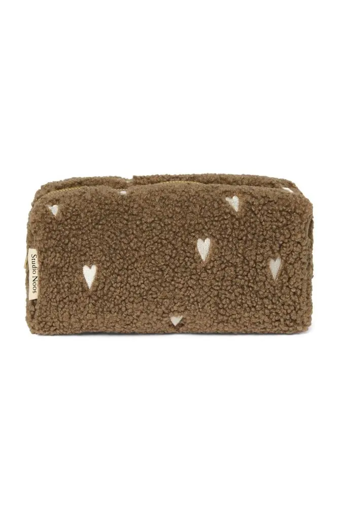 Studio Noos Teddy Hearts POUCH kabelka Brown Hearts