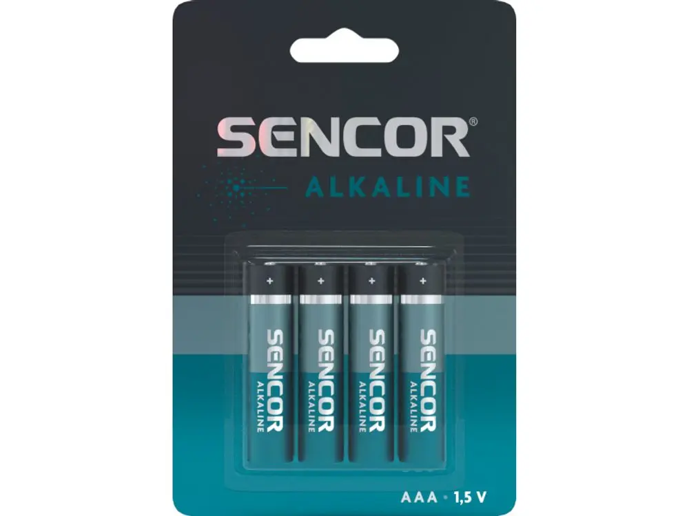 Sencor Alkalické baterie AAA 4 ks