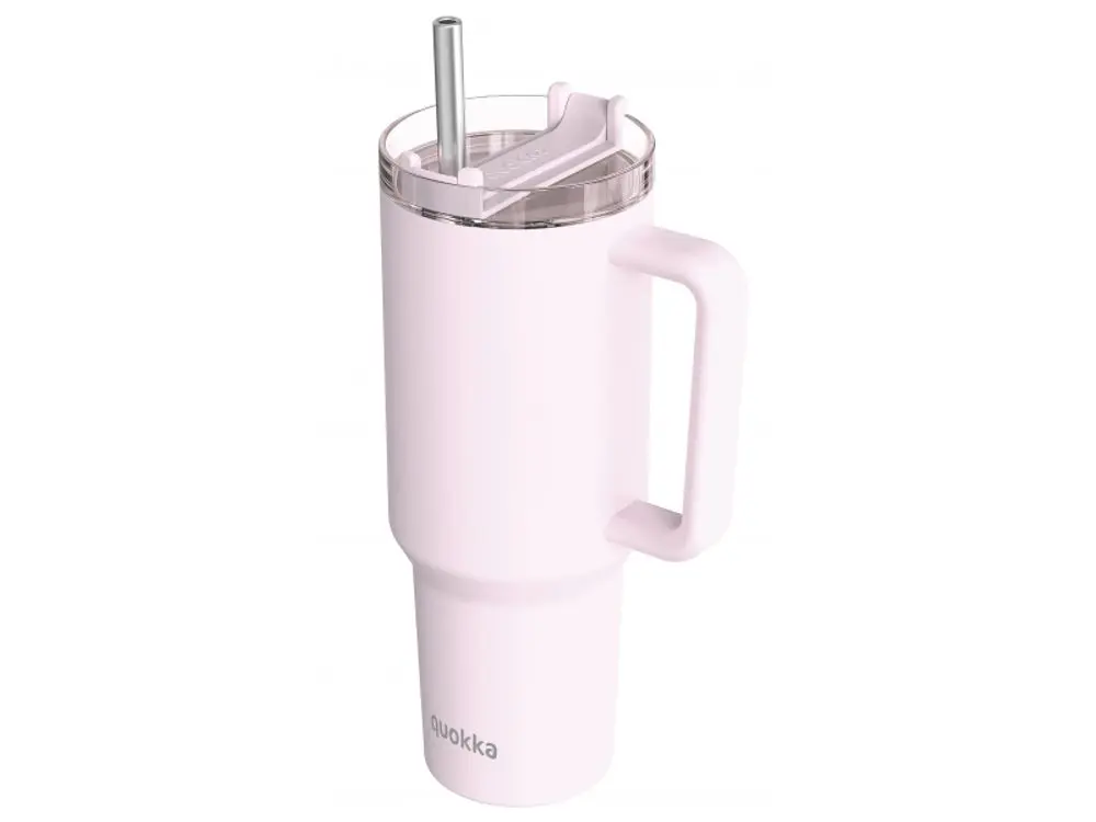 Termohrnek Stream s brčkem, 1,2l, Quokka, růžový