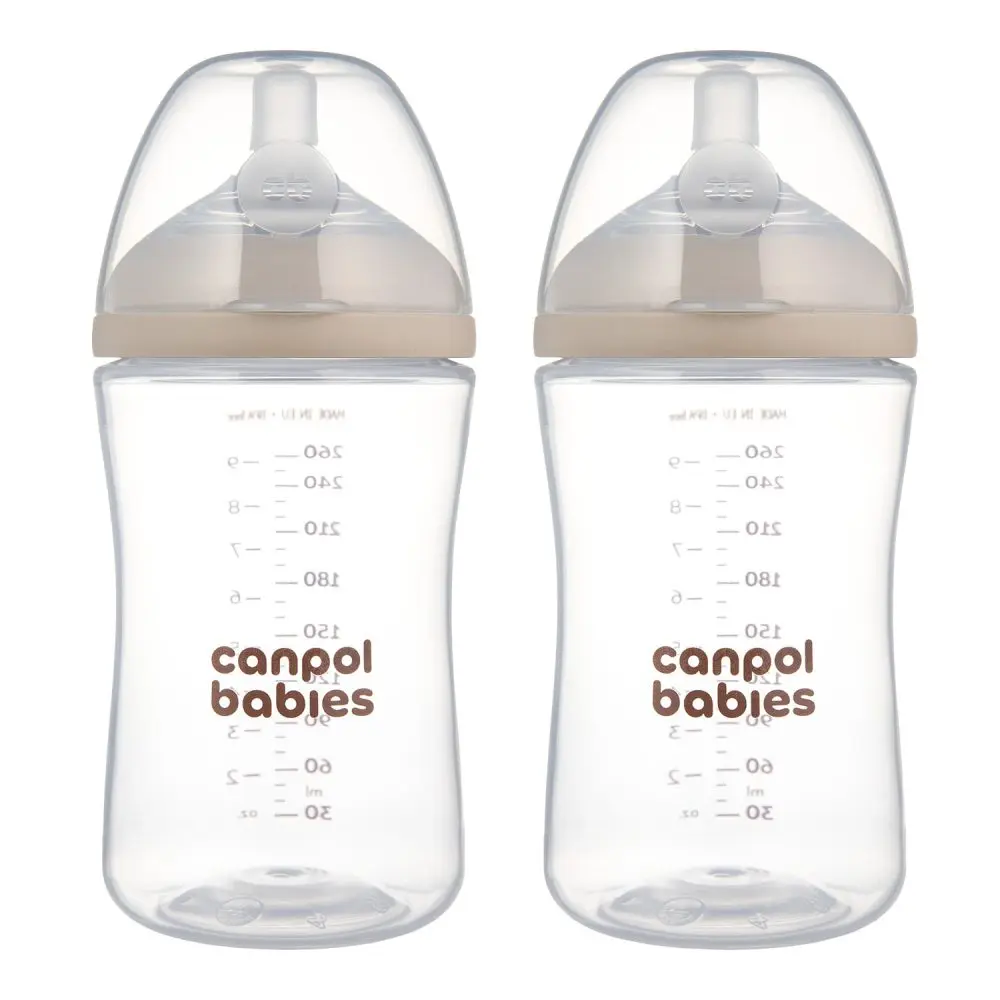 Canpol babies Set lahví Natural Shape 260ml 2ks
