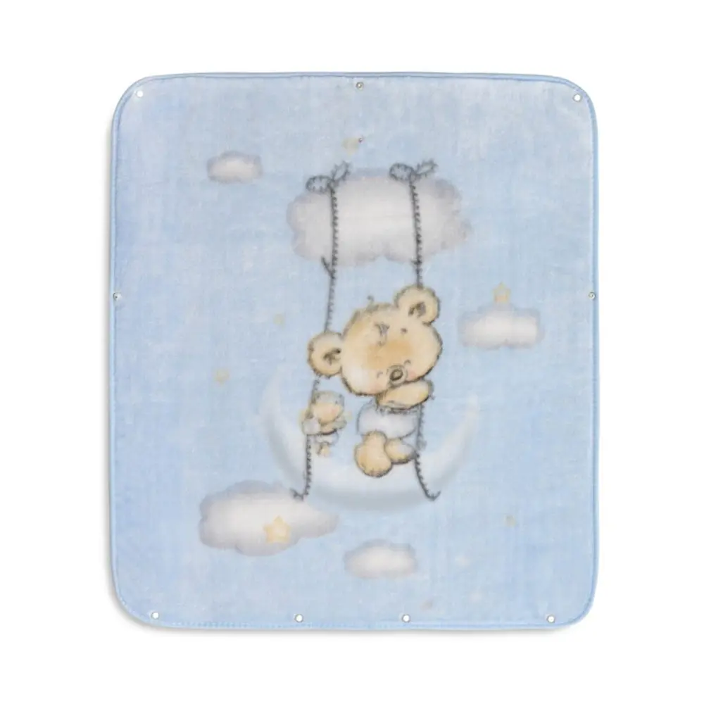 Interbaby Deka MEDVÍDEK 80X90 - MODRÁ