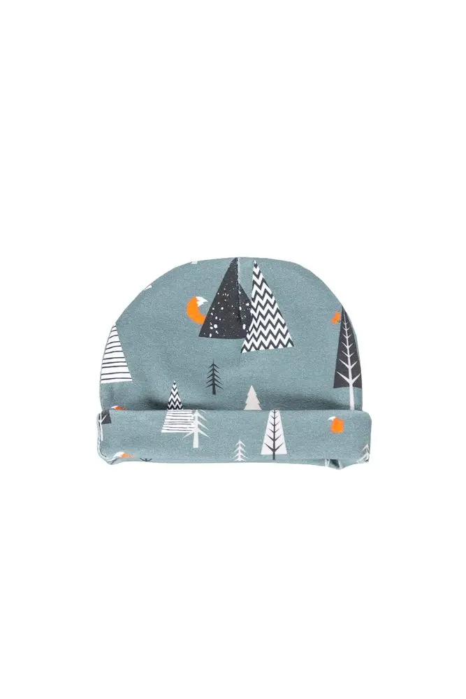 enie baby Dětská čepice s ohybem 12-16m Forest
