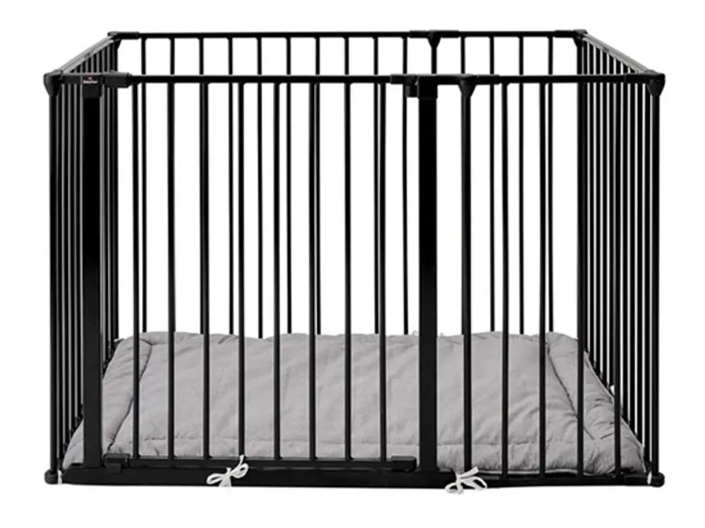 BabyDan Dětská ohrádka Supreme OLAF Rectangle černá s matrací