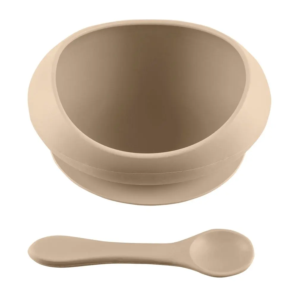 ZOPA Silikonová miska se zvýšenými okraji a přísavkou - Sand Beige