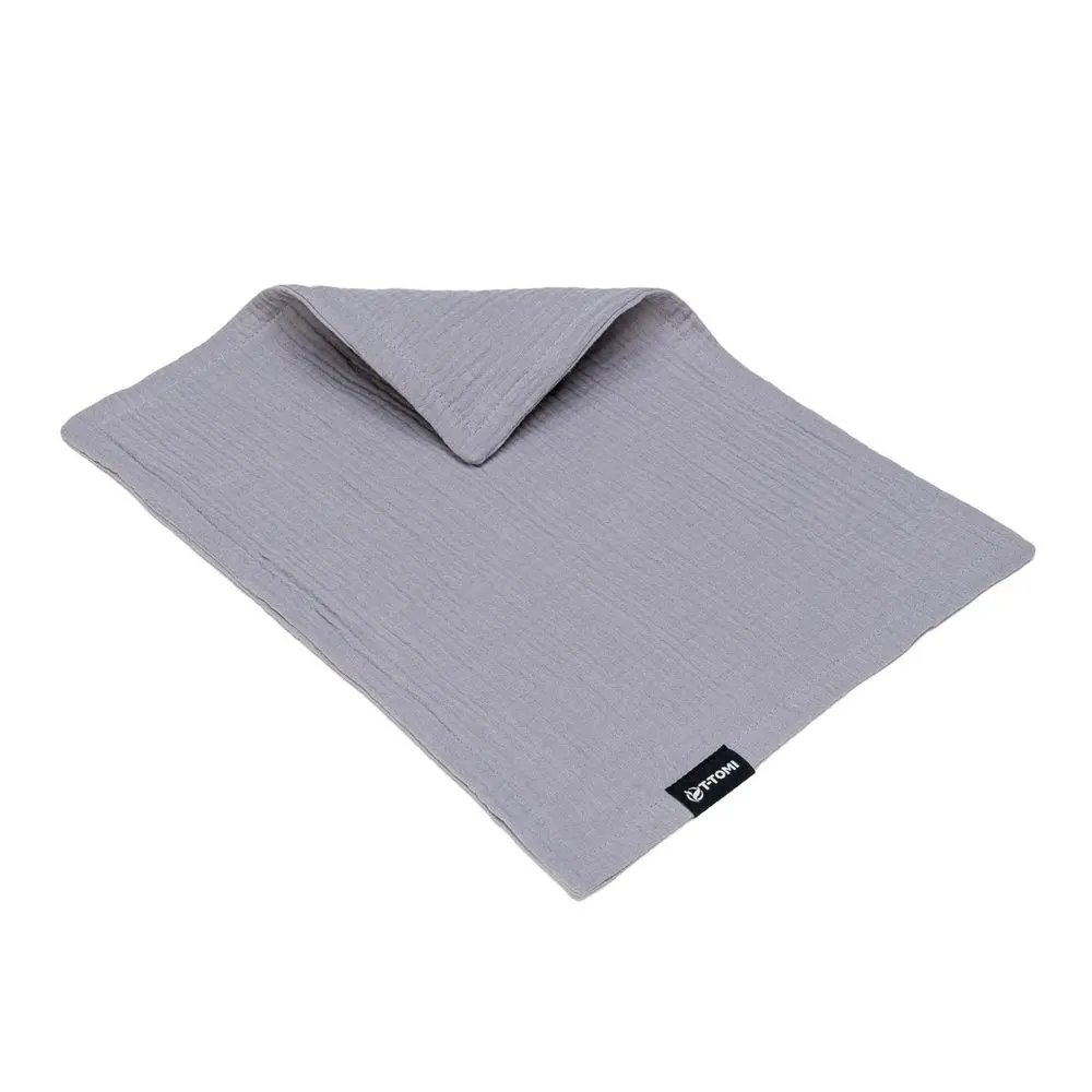 T-TOMI Mušelínová plena pod hlavičku Grey