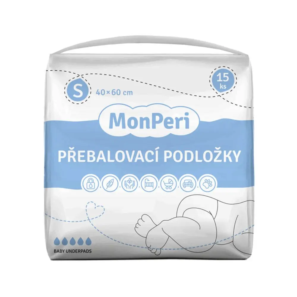 MonPeri přebalovací podložky S 40x60 (15ks)