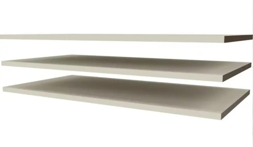 Poličky 3 ks k třídílné/dvoudílné skříni Faktum Sienna Cashmere