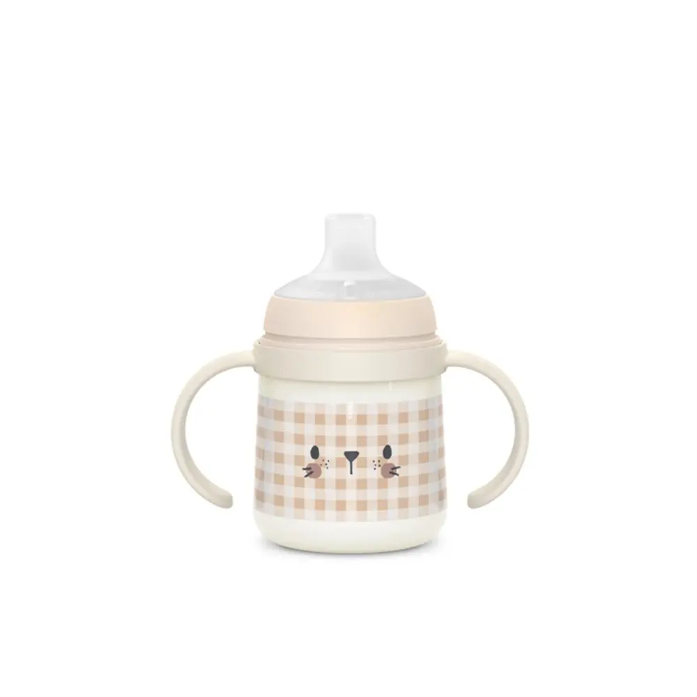 Suavinex První láhev s oušky DEN&NOC 150ml - růžový králík