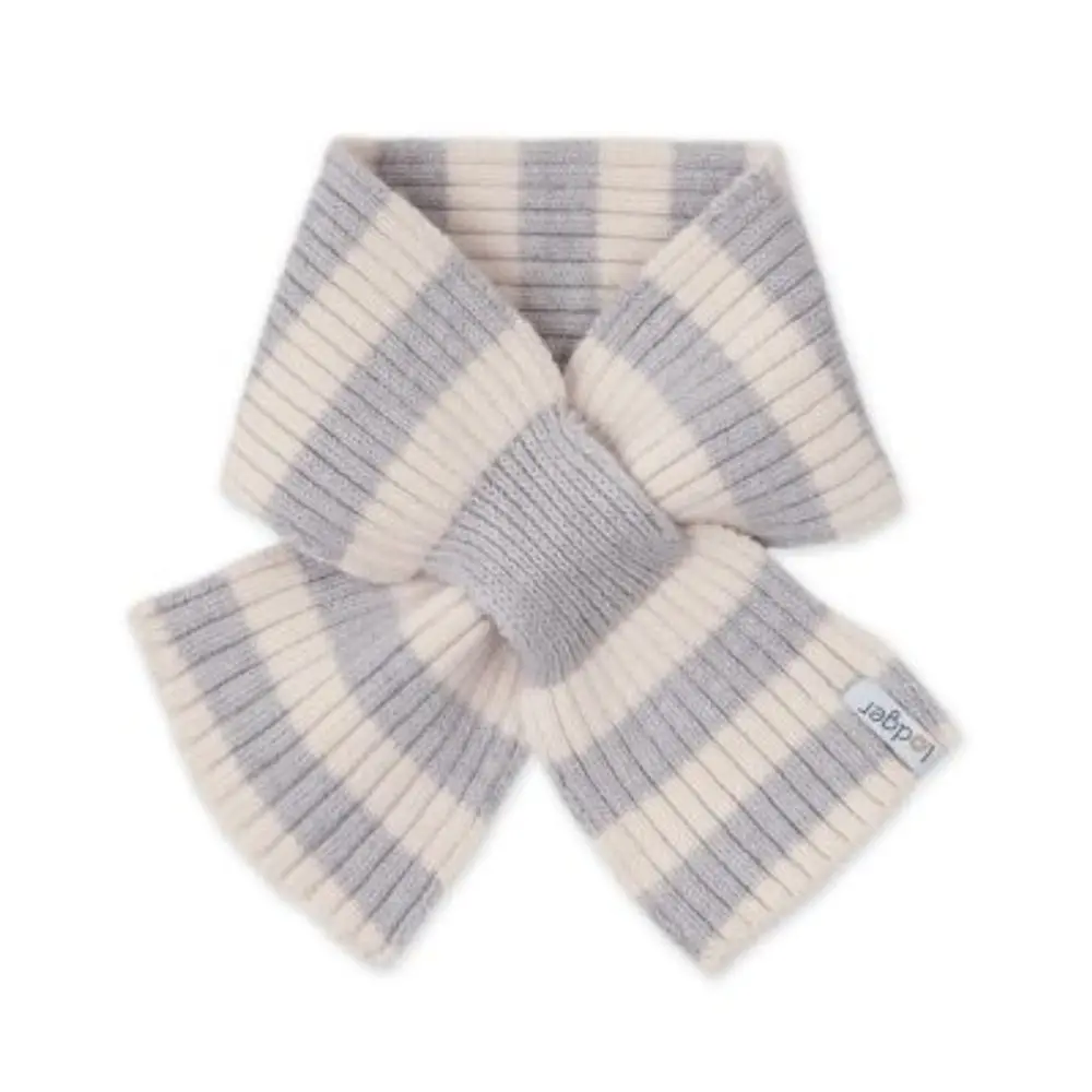 LODGER Šála Stripe Merino Storm
