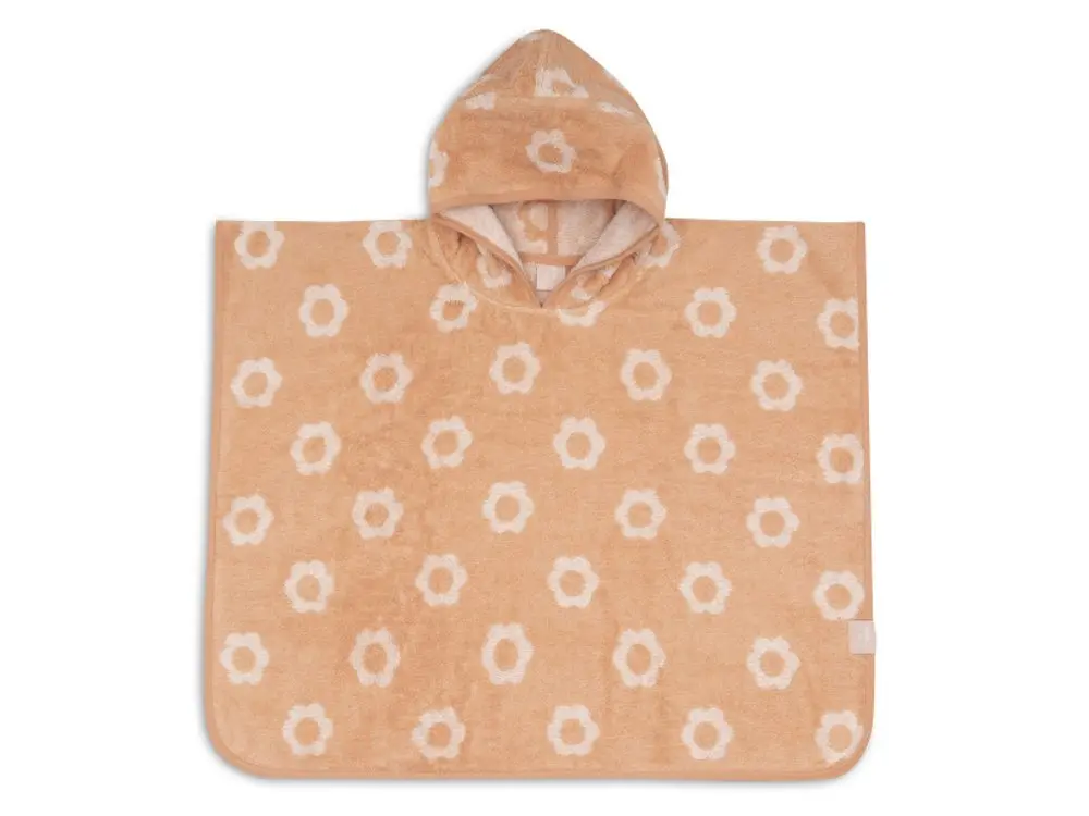 Jollein Osuška pončo froté Jacquard Flower