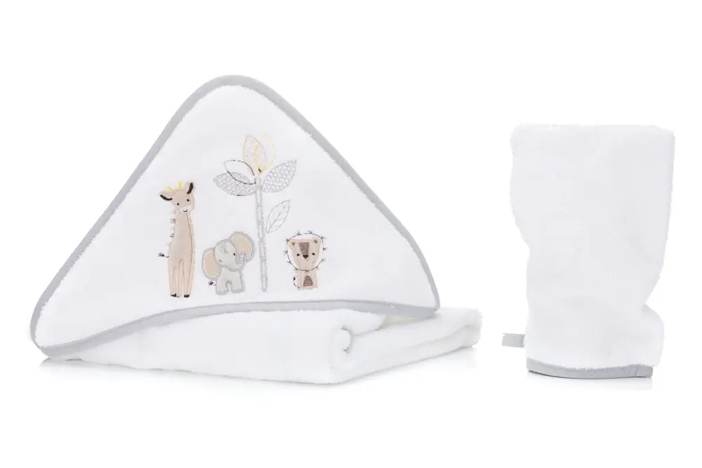 Fillikid osuška s kapucí + žínka safari white