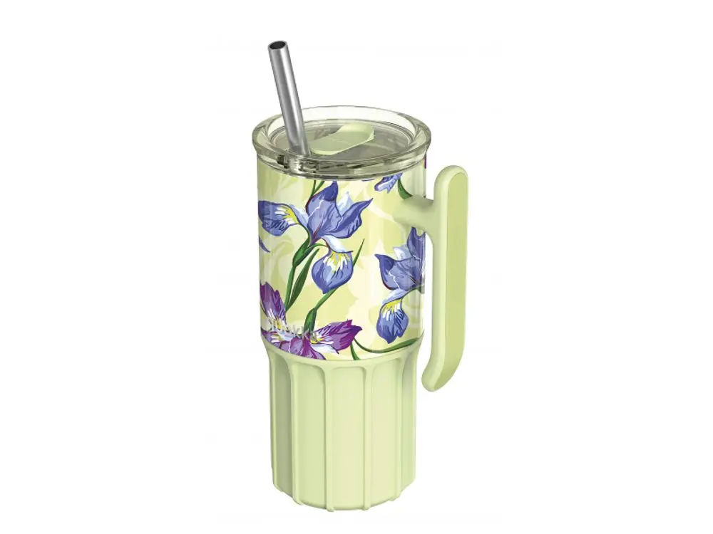 Quokka Nerezový termohrnek s brčkem Umi Green Tea 720 ml