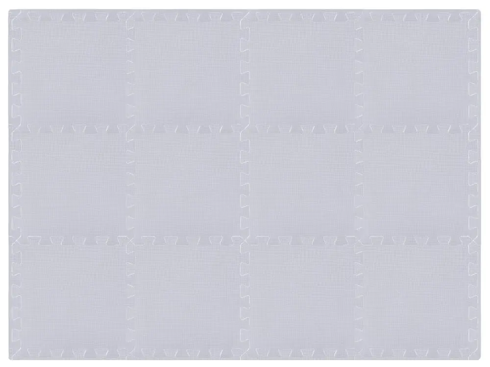 Rialto Baby Hrací podložka puzzle s okrajem Silver 92x122 cm