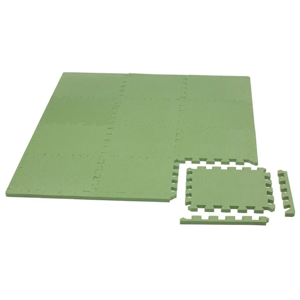 Rialto Baby Hrací podložka puzzle s okrajem Green 92x122 cm