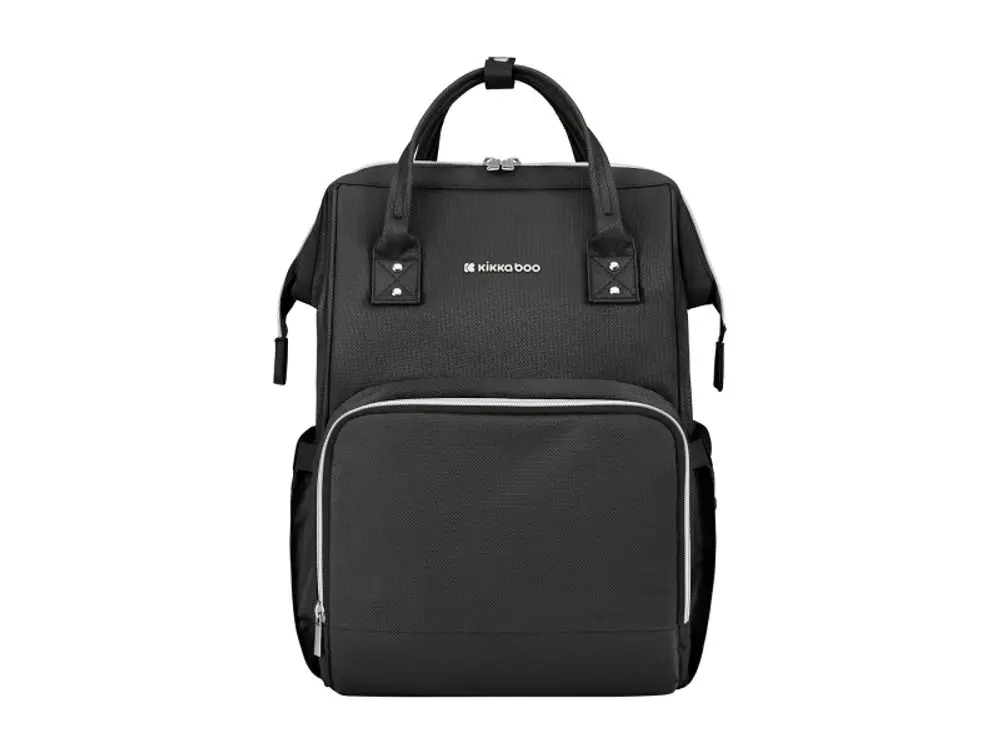 KikkaBoo Přebalovací batoh Siena Black & Silver