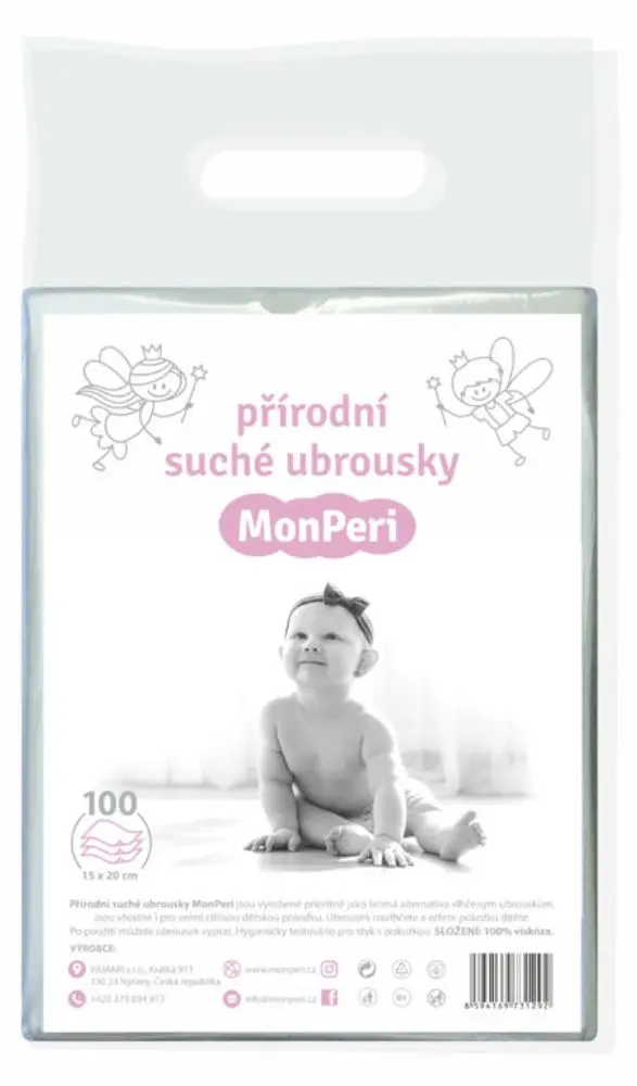 MonPeri ubrousky suché - 100ks