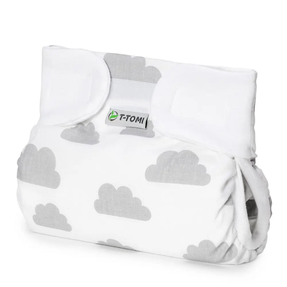 T-TOMI Ortopedické abdukční kalhotky - suchý zip Grey clouds (3-6kg)