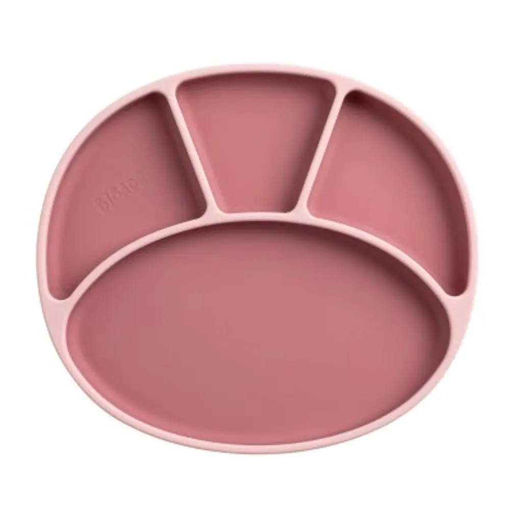 BIBADO Silikonový dělený talíř s přísavkou Blush