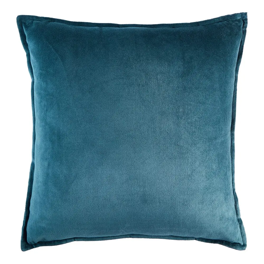 COTTON VELVET Polštář 45 x 45 cm - modrá