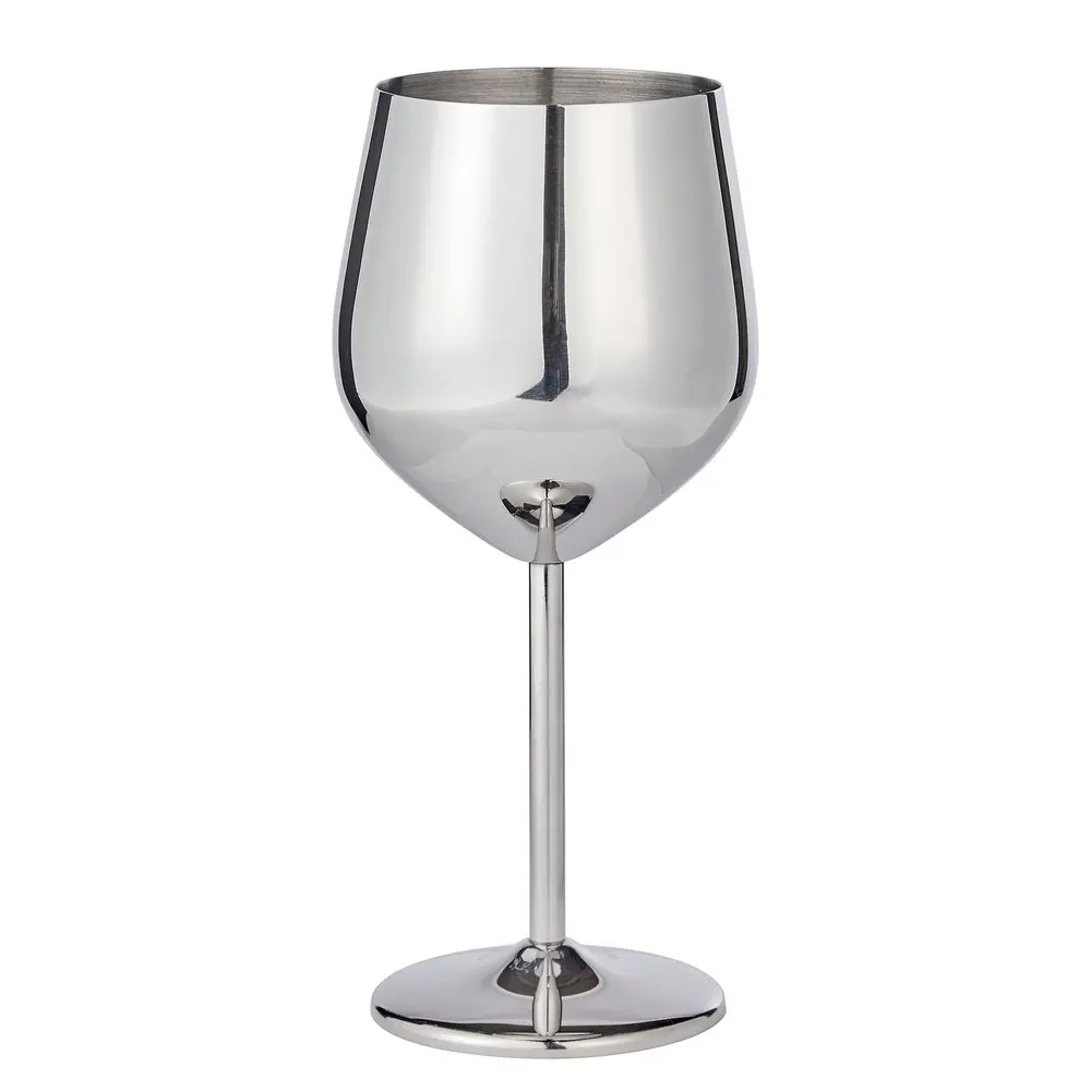 MANHATTAN LOUNGE Pohár na víno 400 ml - stříbrná