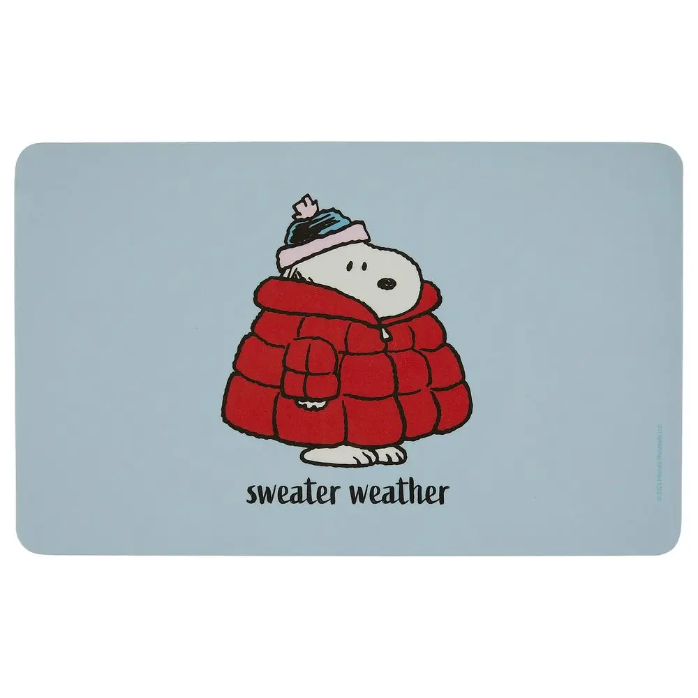 PEANUTS Snídaňové prkénko "Sweather Weather" - modrá