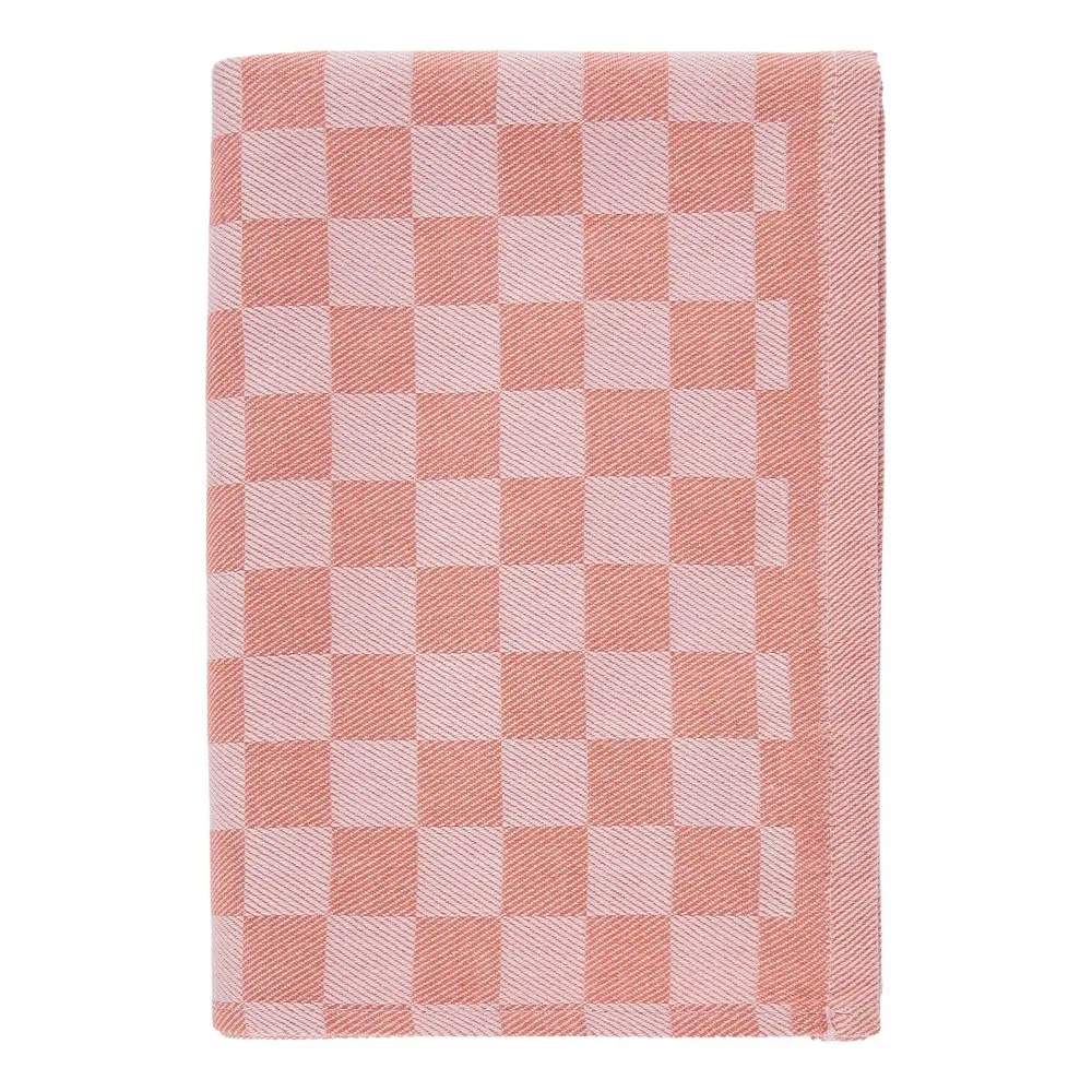 CHECKER STYLE Utěrka - tm. oranžová