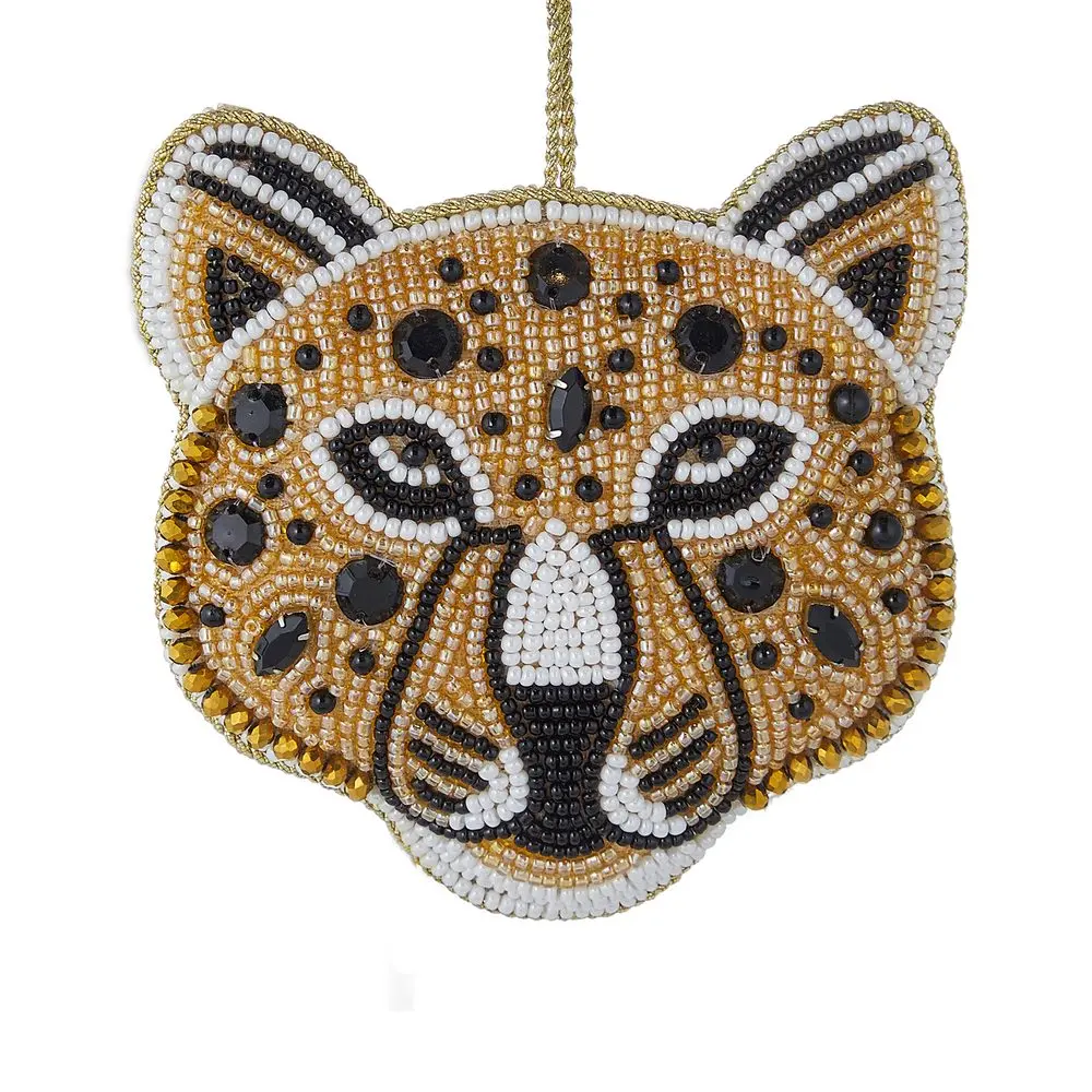 HANG ON Ozdoba s perličkami leopard