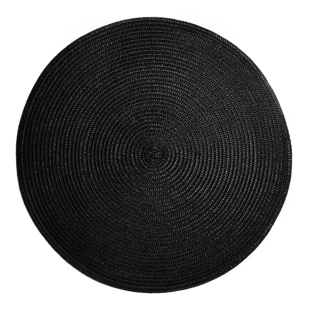 AMBIENTE Prostírání kulaté 38 cm - černá