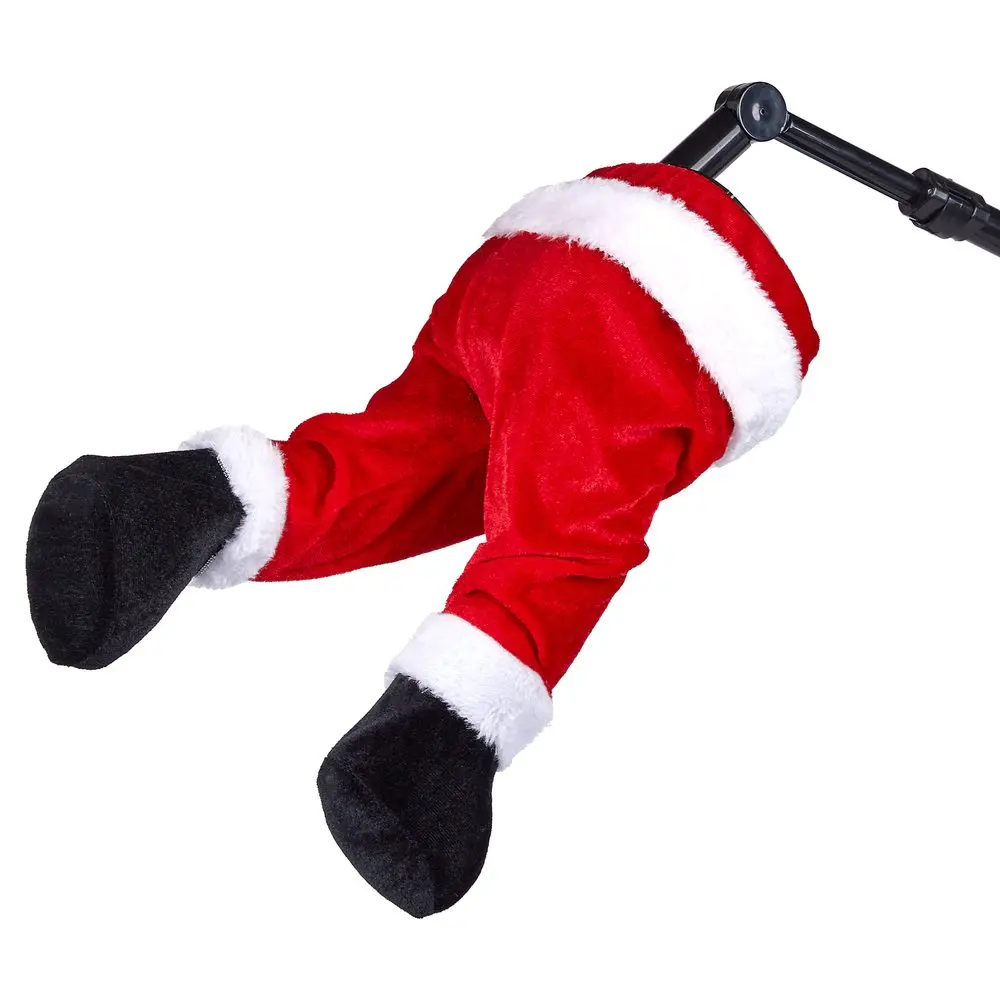 X-MAS Ozdoba nohy ve stromě Santa 35 cm
