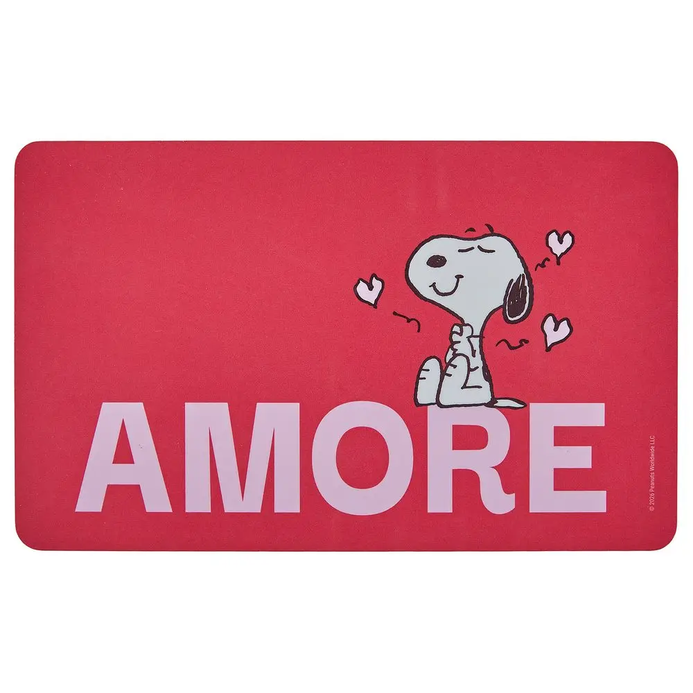 PEANUTS Snídaňové prkénko "Amore" - červená