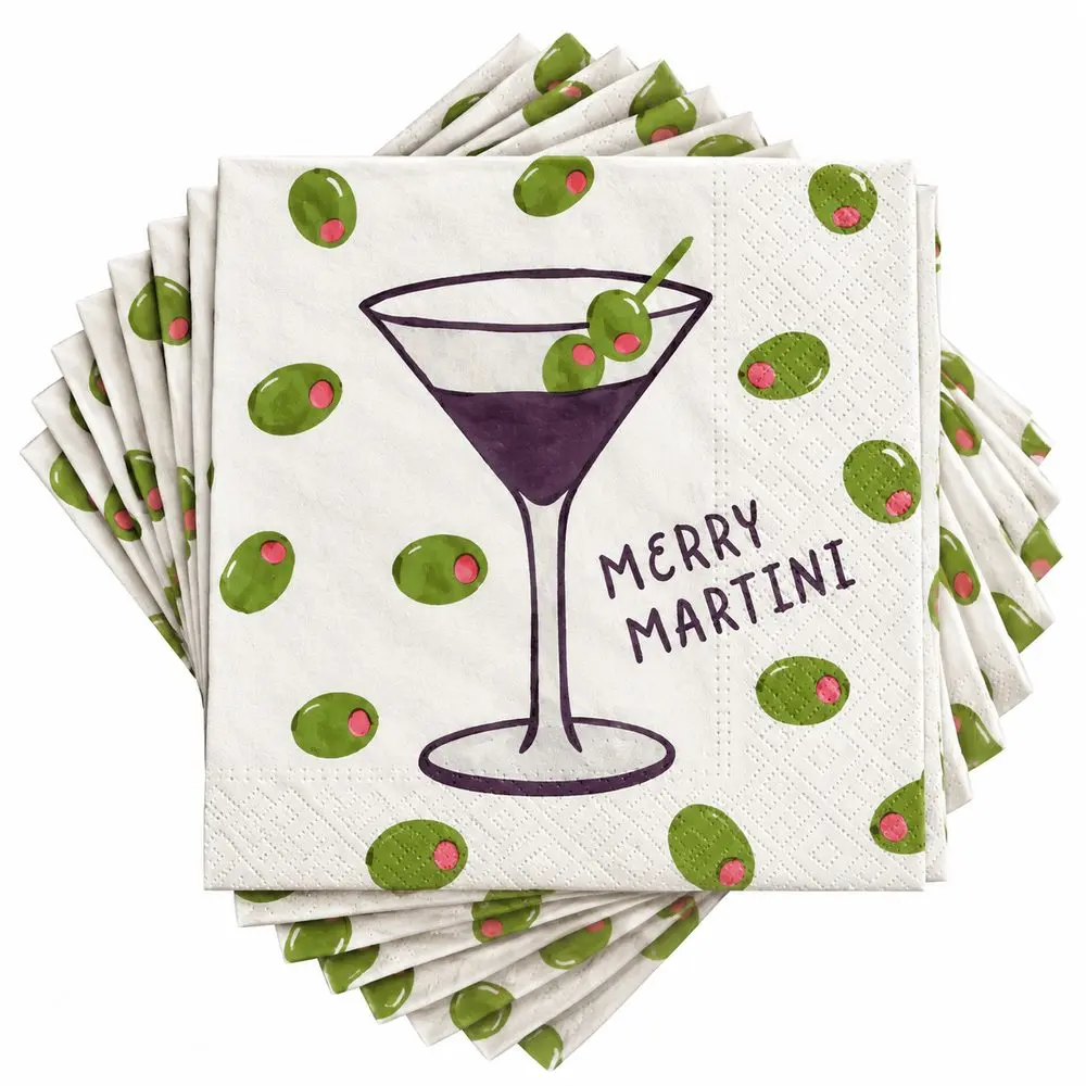APRÈS Papírové ubrousky "Merry Martini" 20 ks