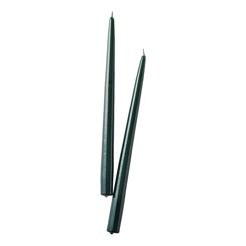 TWIN FLAME Sada svíček 2 ks 31 cm - tm. zelená