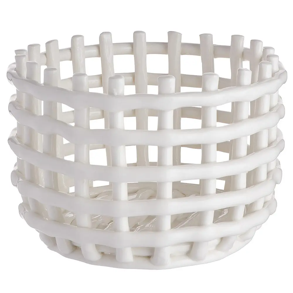 CRAFT Keramický košík 16 cm - krémová