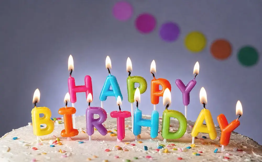 HAPPY BIRTHDAY Sada barevných svíček
