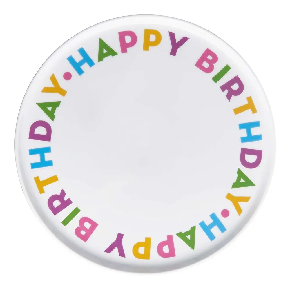 HAPPY BIRTHDAY Talíř na dort 32 cm - mix
