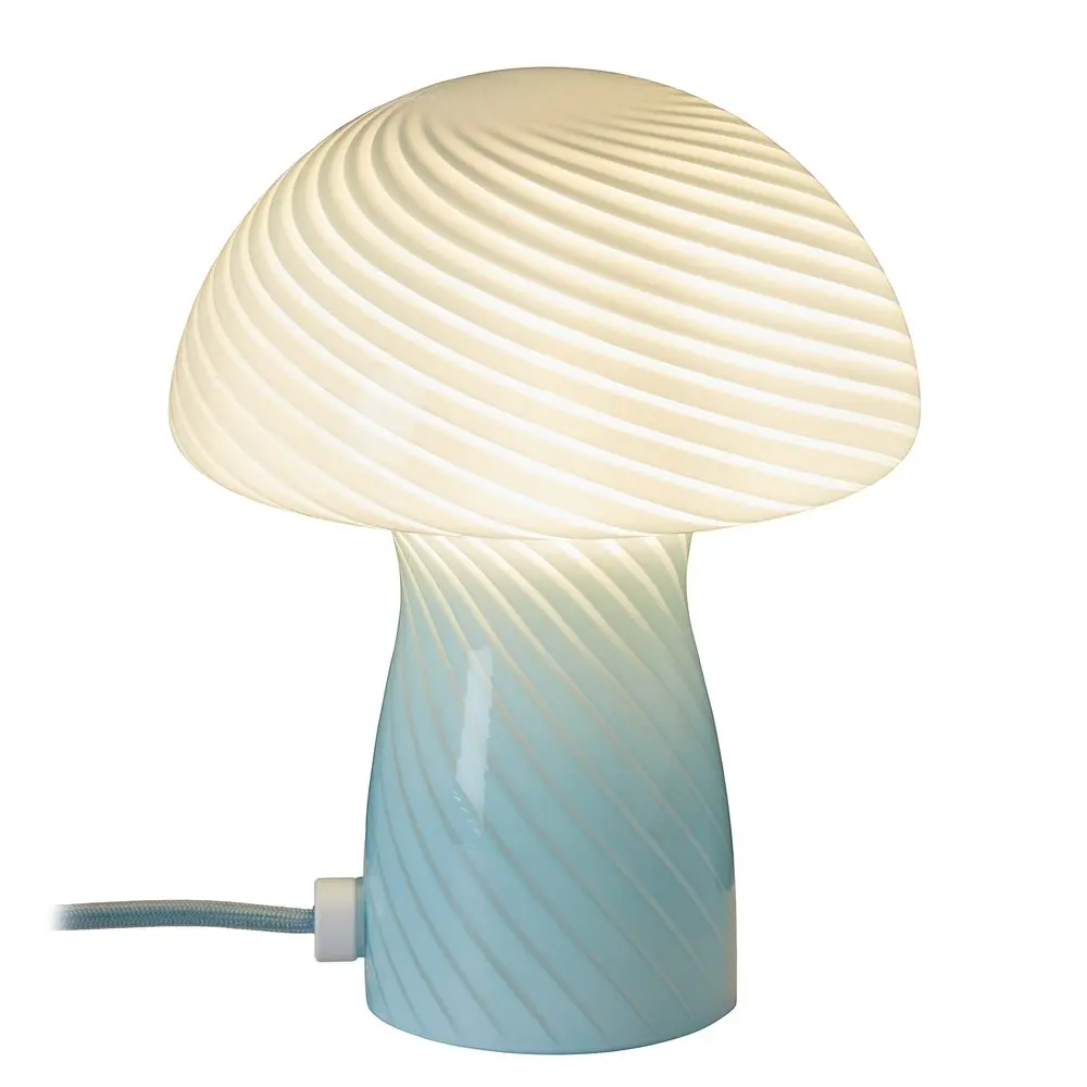 FUNGI TOWN Mini stolní lampa - sv. modrá