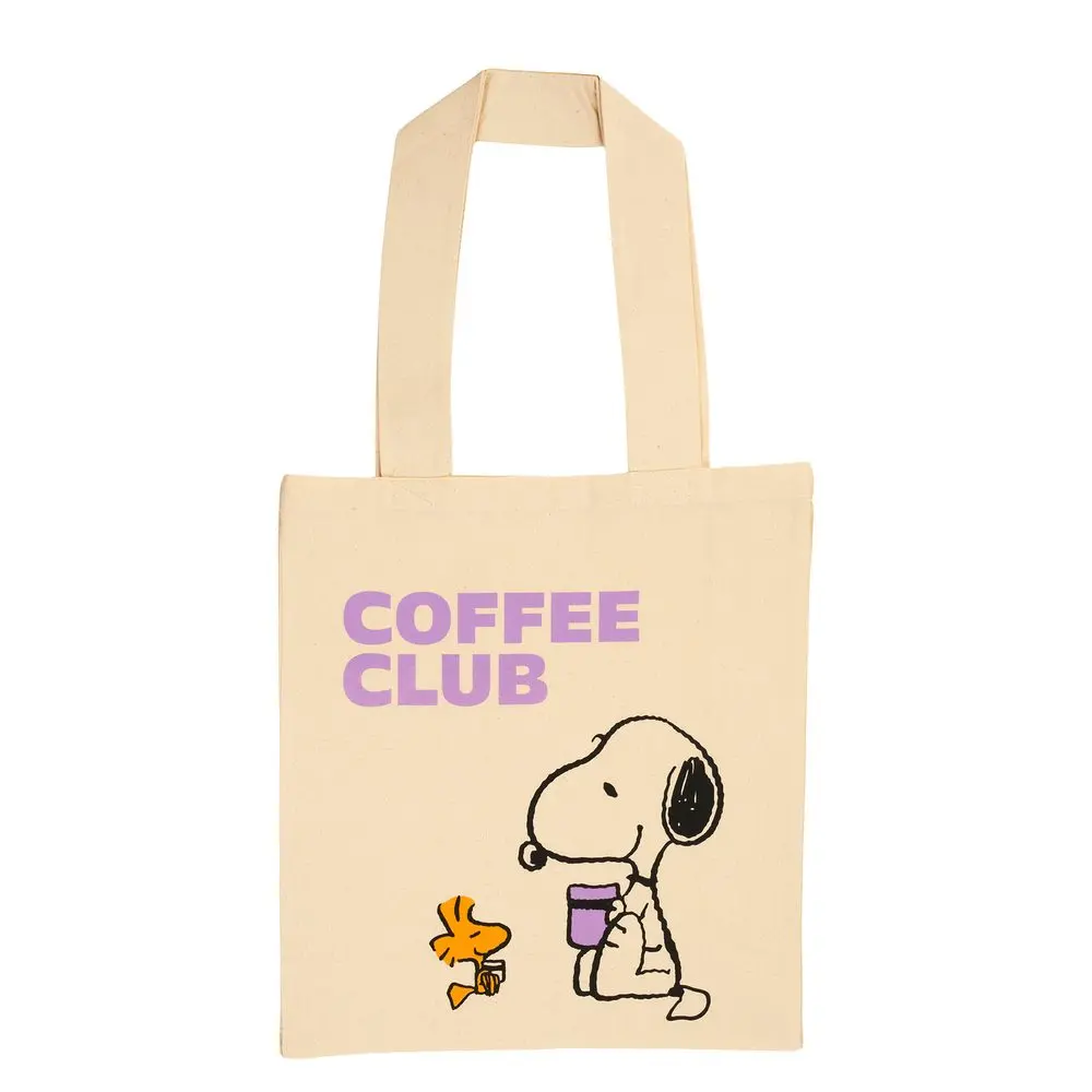 PEANUTS Taška bavlněná malá "Coffee Club"