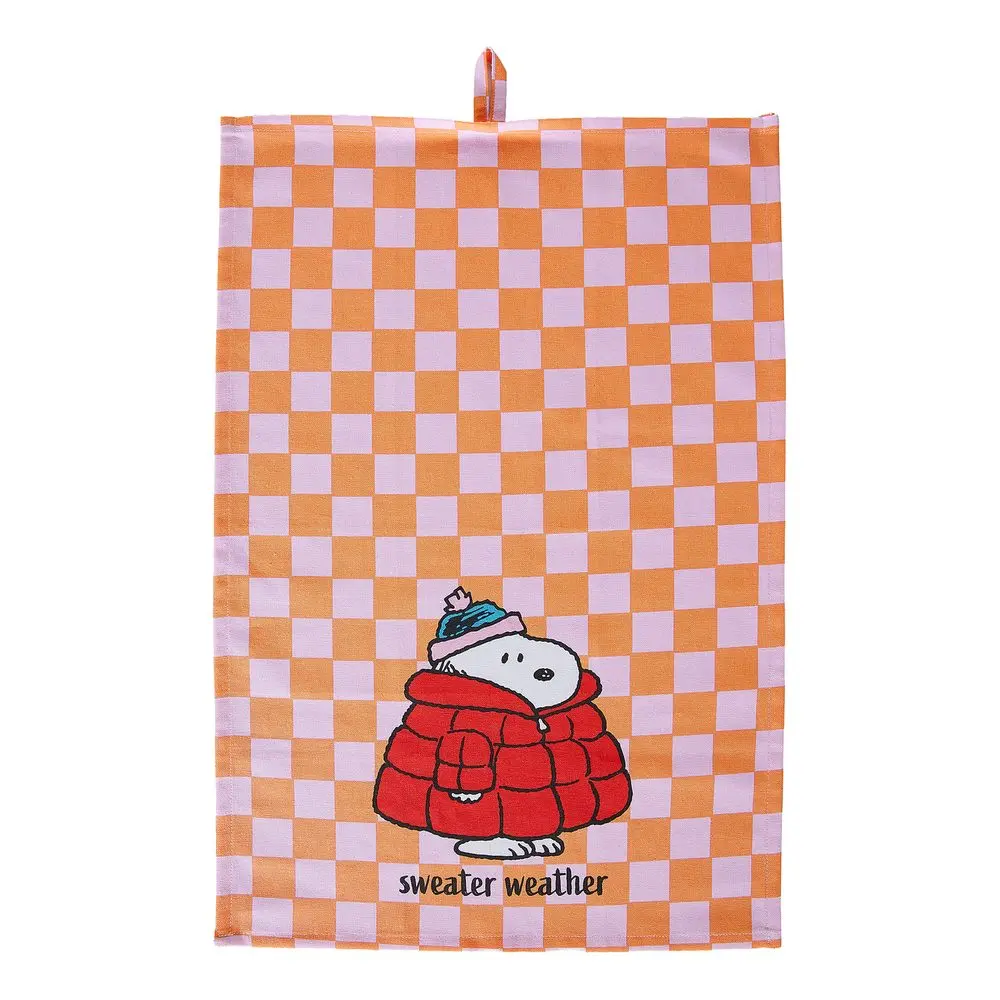 PEANUTS Utěrka "Sweater Weather" - oranžová/růžová