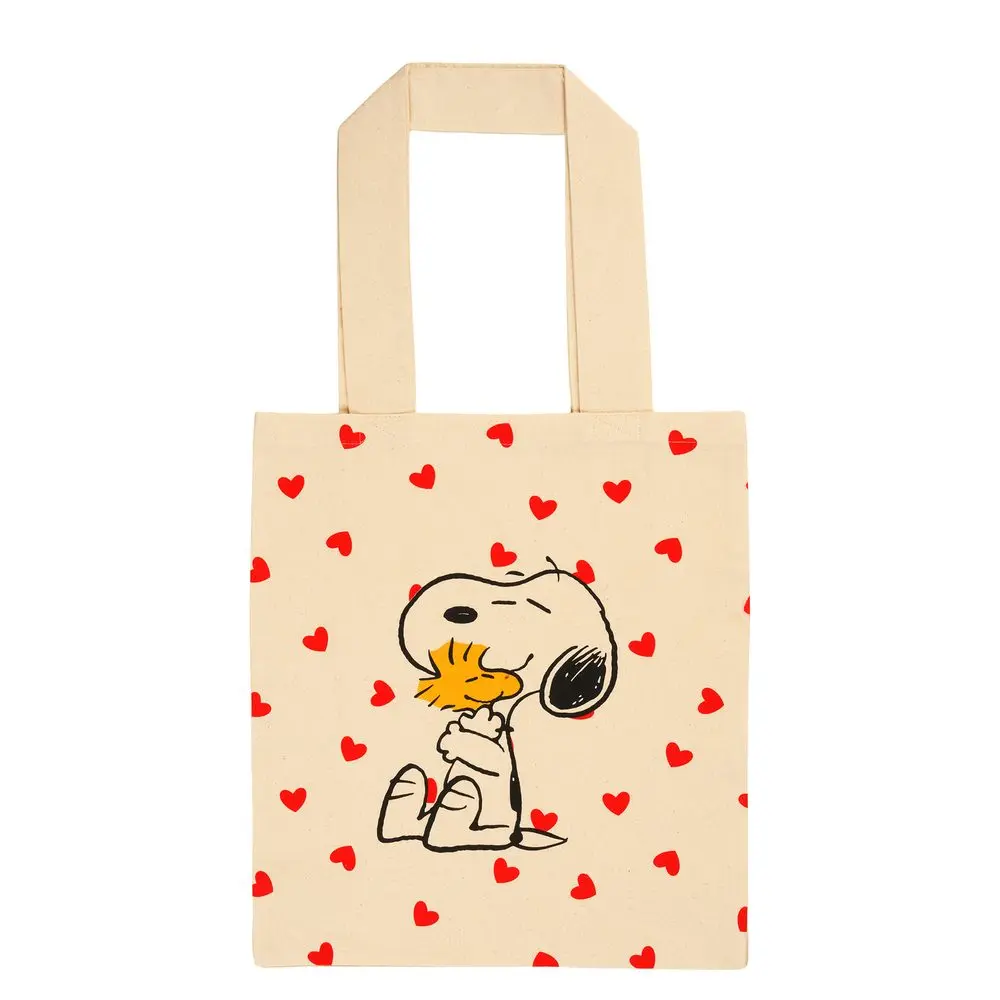 PEANUTS Taška bavlněná malá srdíčka
