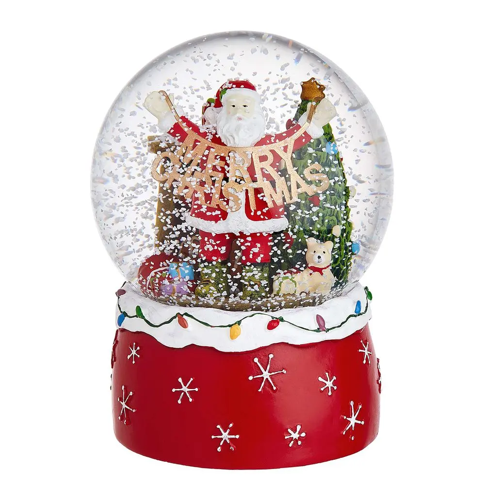 X-MAS Hudební skříňka Santa s girlandou