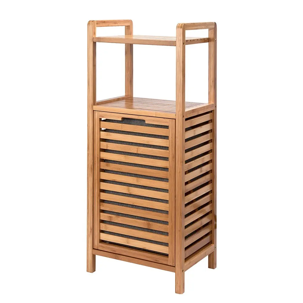 BIG BAMBOO Regál s košem na prádlo