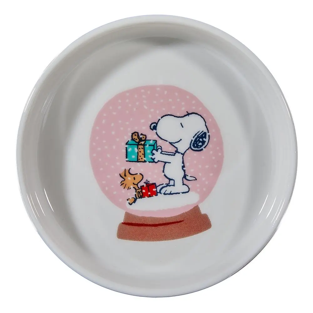 PEANUTS Talířek na šperky kulatý Snoopy v sněhové kouli 10 cm