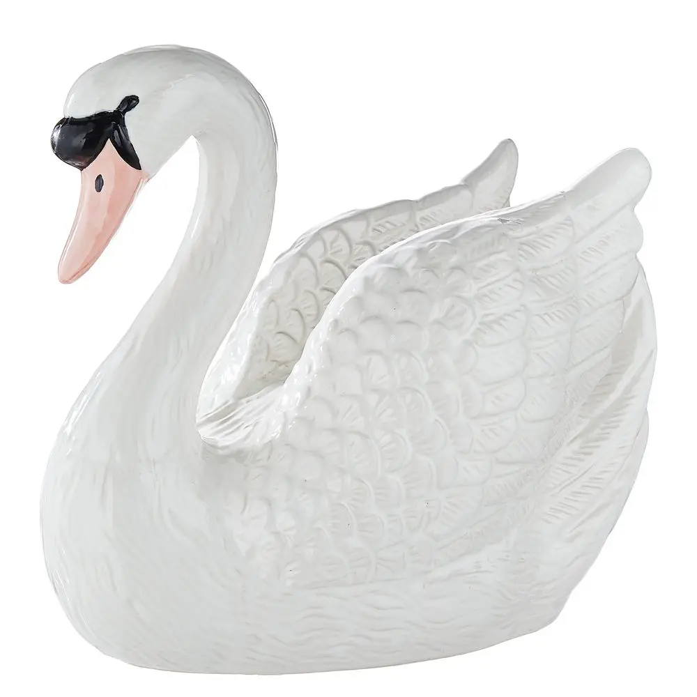 ODETTE Dekorace labuť 21 cm