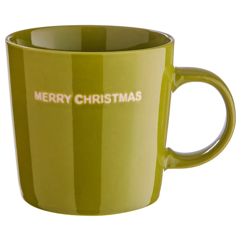 GOOD VIBES Hrnek "Merry Christmas" 400 ml - zelená