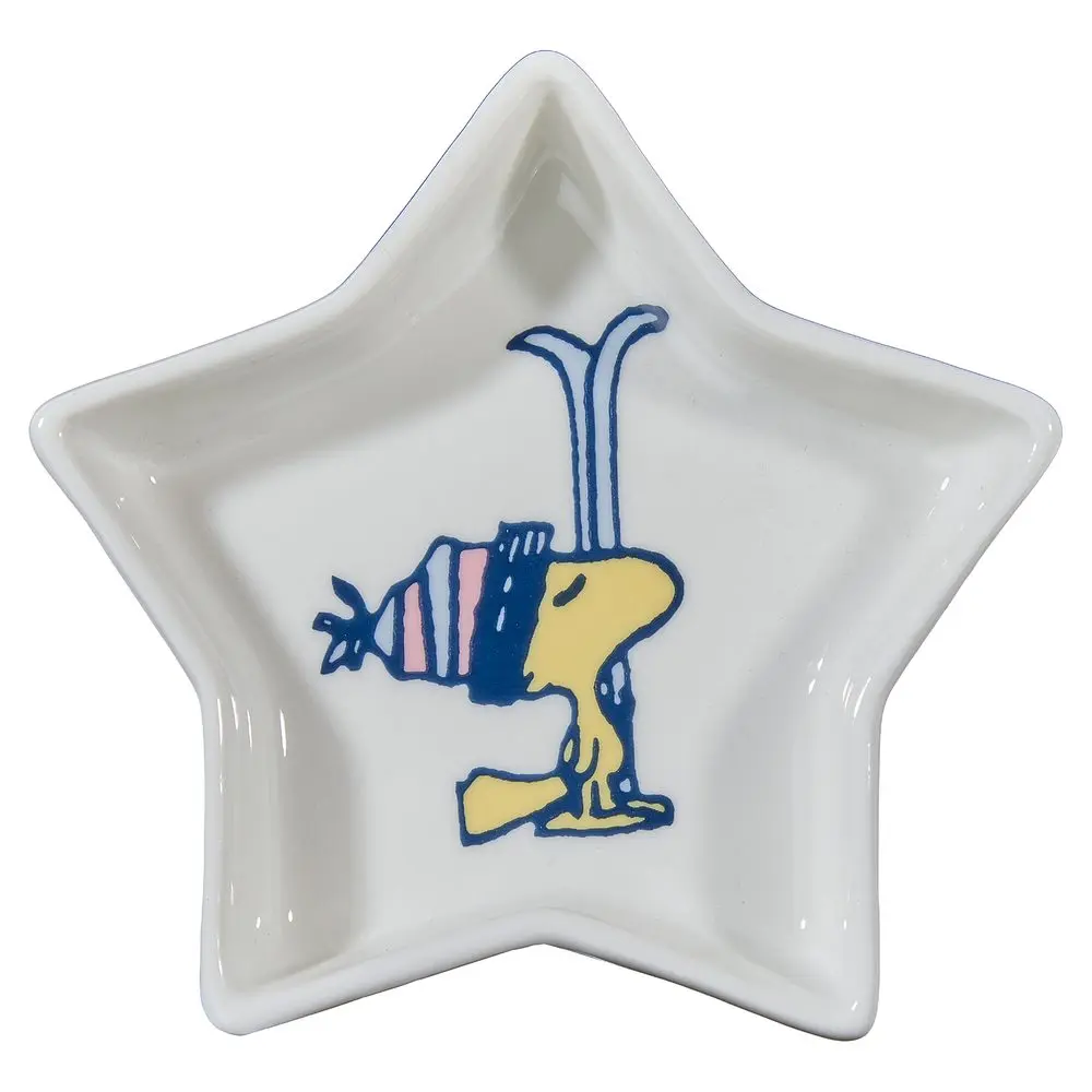 PEANUTS Talířek na šperky hvězda Woodstock a lyže 10 cm